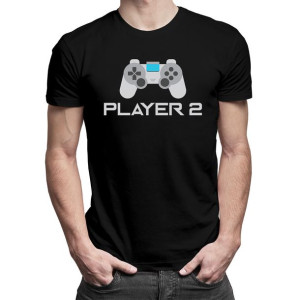 Player 2 - męska koszulka śmieszny prezent dla chłopaka