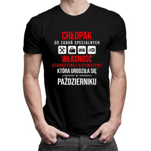 Chłopak do zadań specjalnych październik prezent dla chłopaka urodziny