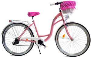 Damski Rower Miejski 26 DALLAS na komunie Różowy