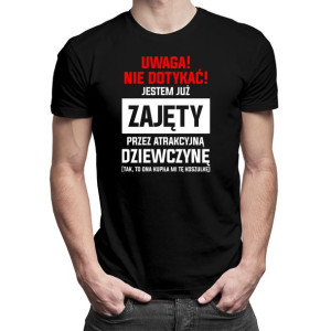 Uwaga! Nie dotykać! Jestem już zajęty przez atrakcyjną dziewczynę prezent d