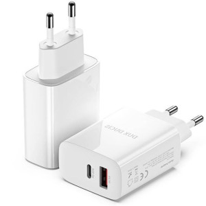 Ładowarka Sieciowa USB-C PD 20W + USB QC3.0 18W Dux Ducis C70 USB Typ C + U