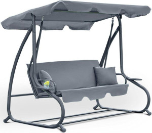 Huśtawka ogrodowa "Relax Plus" szara