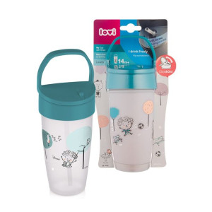 Kubek ze słomką i uchwytem Active Lovely Boy 350 ml Lovi
