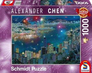 Puzzle Pq 1000 Fajerwerki Nad Hongkongiem G3