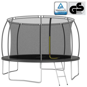 Trampolina z akcesoriami, okrągła, 366x80 cm, 150 kg