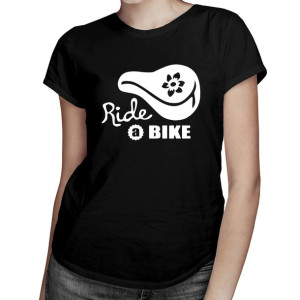 Ride a bike – lady style - koszulka dla rowerzysty