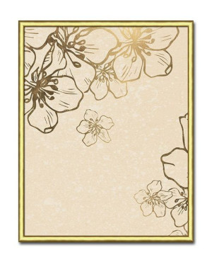 Obraz plakat 21x26cm kwiaty Boho