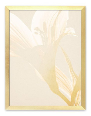 Obraz na płótnie plakat Boho 33x43cm biała lilia