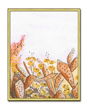 Obraz plakat 21x26cm roślinki