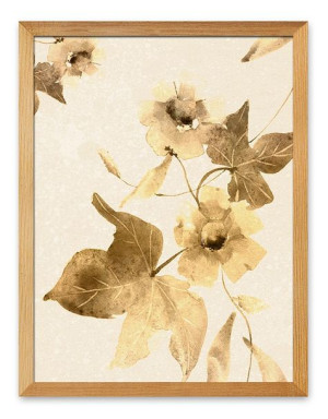 Obraz na płótnie plakat Boho 33x43cm jesienne kwiaty