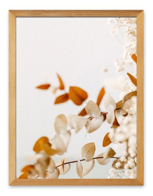 Obraz na płótnie plakat Boho 33x43cm jesienne liście