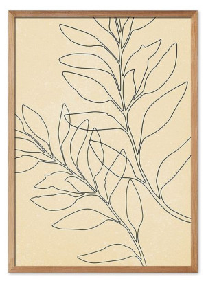 Obraz plakat na płótnie 53x73cm plakat Boho linearny