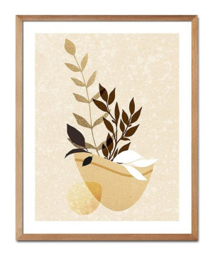 Obraz plakat na płótnie 43x53cm plakat Boho roślina