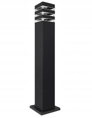Lampa ogrodowa stojąca słupek 80cm kwadrat E27