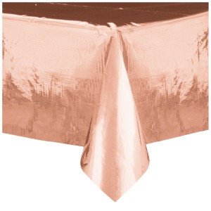 Obrus foliowy rose gold metaliczny 137x274cm 510875