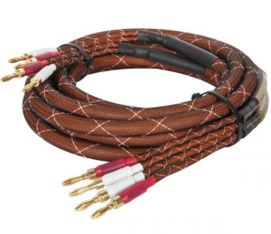 Kabel głośnikowy Kruger&Matz bananowe 3m 2szt
