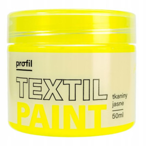 Farba do tkanin jasnych PROFIL 50ml zółty fluo