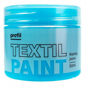 Farba do tkanin jasnych PROFIL 50ml błękitny jasny