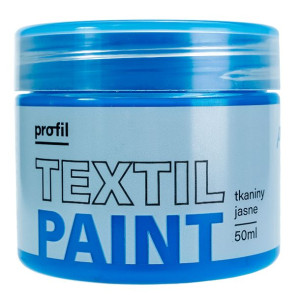 Farba do tkanin jasnych PROFIL 50ml błękit