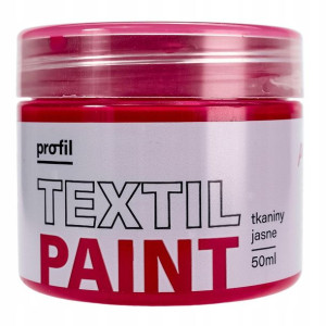 Farba do tkanin jasnych PROFIL 50ml fuksja