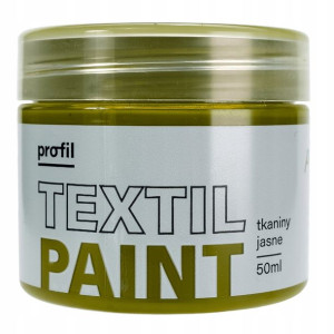 Farba do tkanin jasnych PROFIL 50ml oliwka