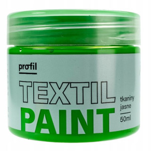 Farba do tkanin jasnych PROFIL 50ml zieleń jasna