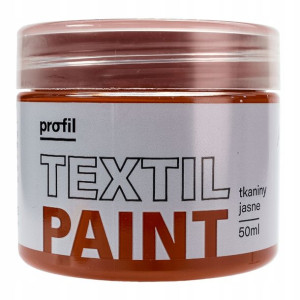 Farba do tkanin jasnych PROFIL 50ml brąz jasny