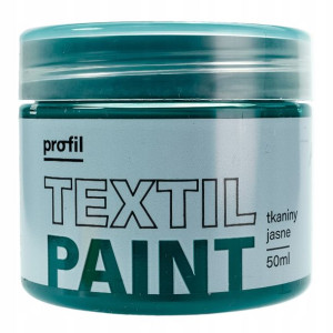 Farba do tkanin jasnych PROFIL 50ml zieleń ciemna