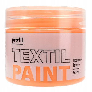 Farba do tkanin jasnych PROFIL 50ml łosoś
