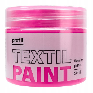 Farba do tkanin jasnych PROFIL 50ml róż