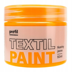 Farba do tkanin jasnych PROFIL 50ml żółty ciemny