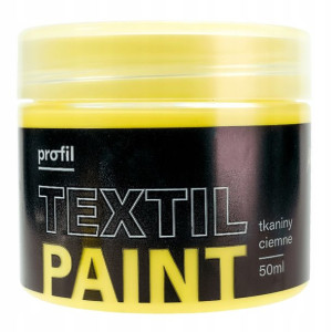 Farba do tkanin ciemnych PROFIL 50ml maślany
