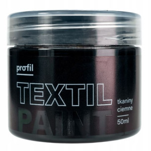 Farba do tkanin ciemnych PROFIL 50ml czarny
