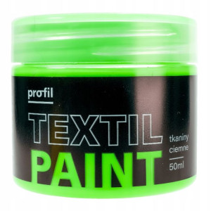 Farba do tkanin ciemnych PROFIL 50ml zieleń fluo