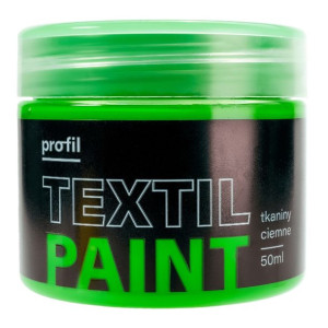 Farba do tkanin ciemnych PROFIL 50ml zieleń jasna