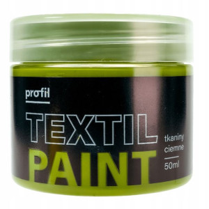 Farba do tkanin ciemnych PROFIL 50ml oliwka