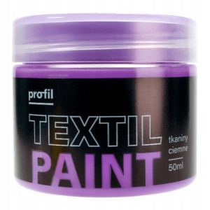 Farba do tkanin ciemnych PROFIL 50ml lawenda