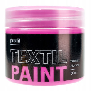 Farba do tkanin ciemnych PROFIL 50ml róż