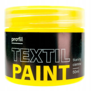 Farba do tkanin ciemnych PROFIL 50ml żółty jasny