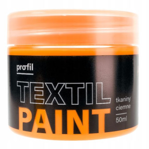 Farba do tkanin ciemnych PROFIL50ml pomarańcz fluo