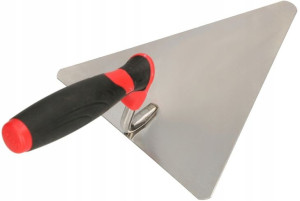 Kielnia Trójkątna Nierdzewna 180 Mm Gumowa Rączka