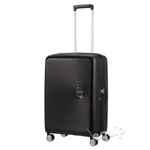 Średnia walizka American Tourister Soundbox - bass black