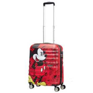Kabinowa walizka American Tourister Wavebreaker Disney - Mickey comics red