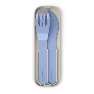 Zestaw sztućców z plastiku biodegradowalnego Monbento MB Pocket Color - blu