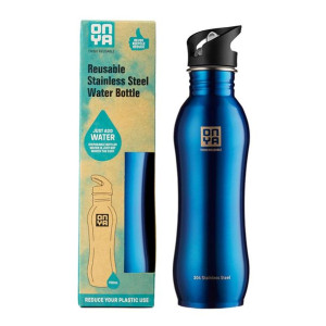 Butelka ze stali nierdzewnej Stainless Steel Drink Bottle 750 ml Onya - blu