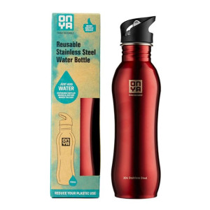 Butelka na napoje Stainless Steel Drink Bottle 750 ml Onya - red
