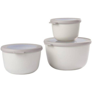 Zestaw 3 misek Cirqula 500 1000 2000 ml Mepal - nordic white