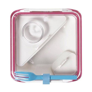 Pudełko kwadratowe na lunch Box Appetit Black + Blum - pink