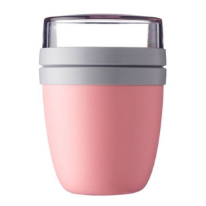 Pojemnik na owsiankę Ellipse (500+200 ml) Mepal - nordic pink