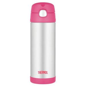 FUNtainer termos dziecięcy ze słomką 470 ml Thermos - różowy